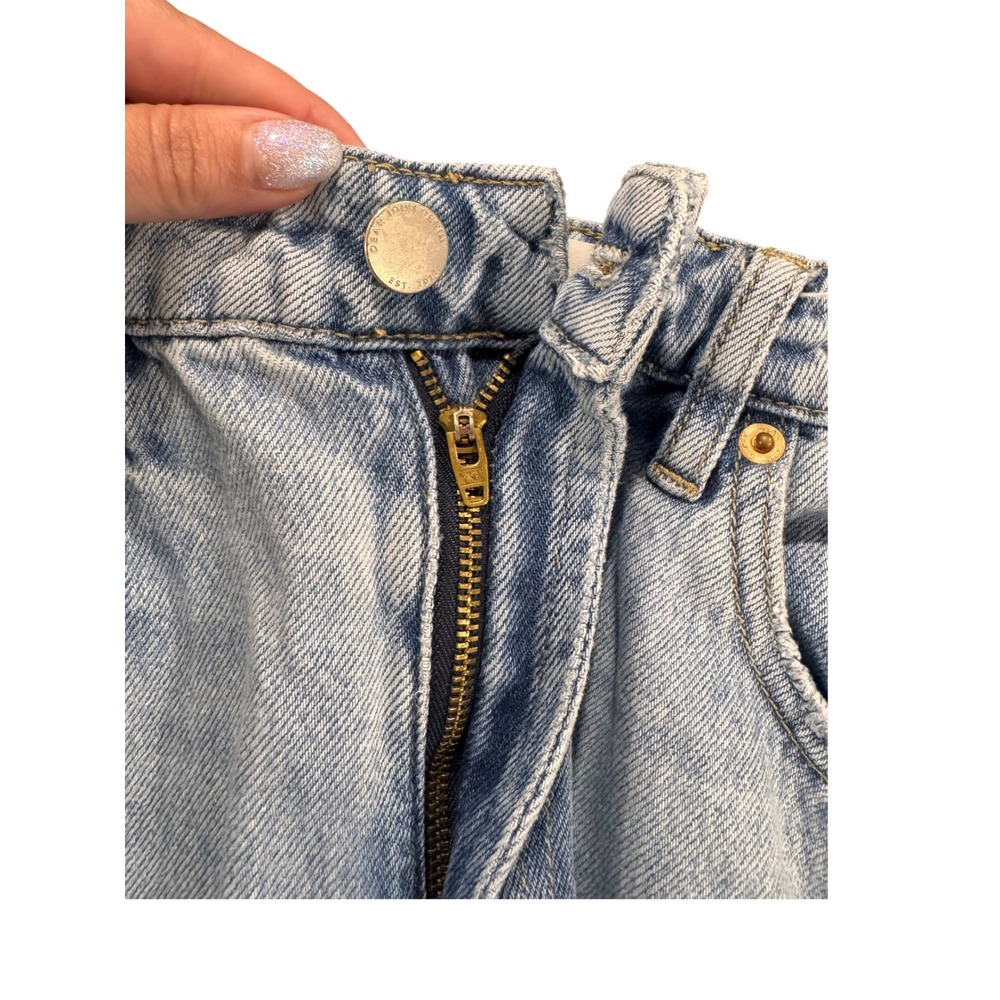 Dear John Women's Light Wash Wide Leg Cropped Cuffed Denim Jeans Size 28 - Picture 8 of 14